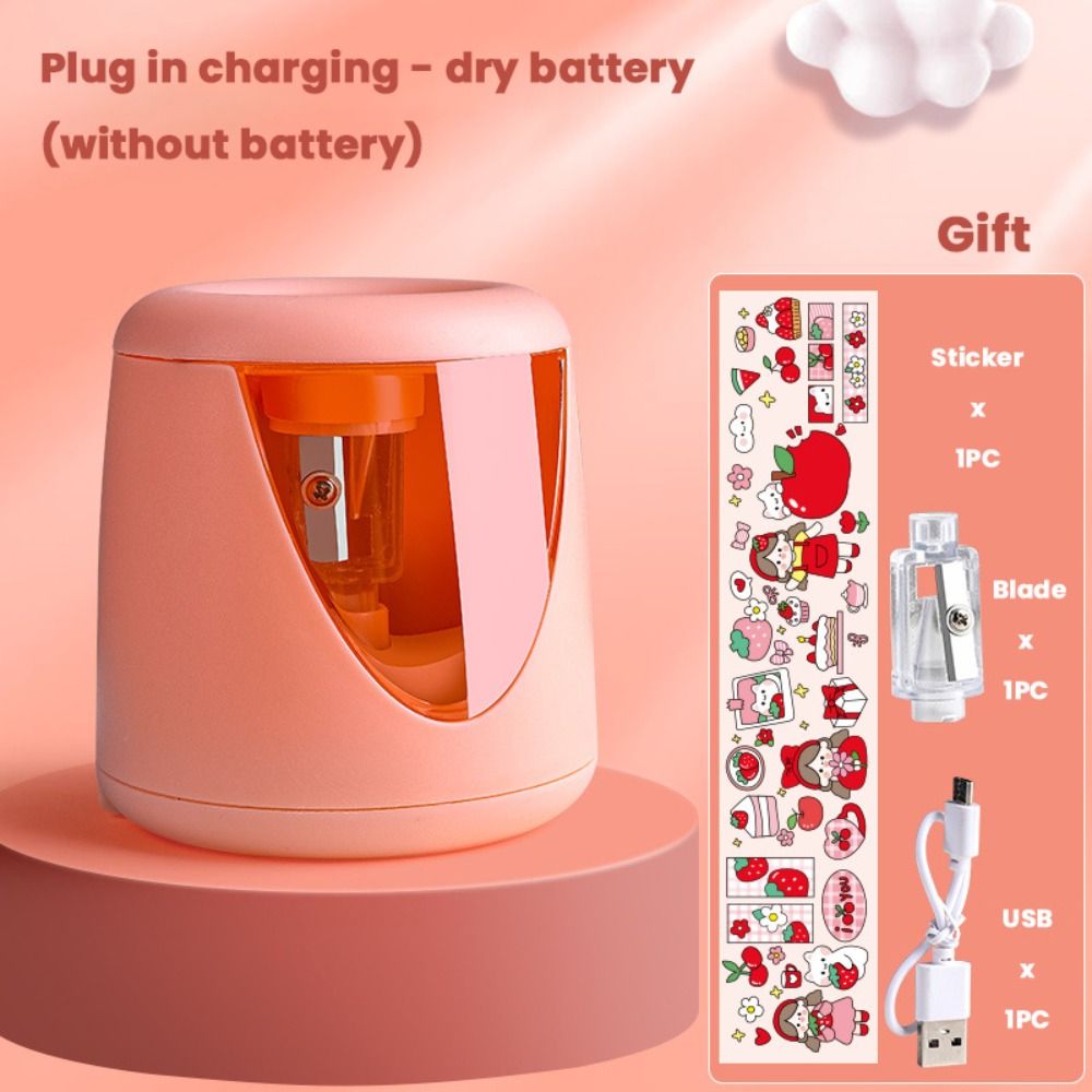 Electric Pencil Sharpener Usb - Taille-crayon électrique automatique créatif à batterie/USB/chargeur,