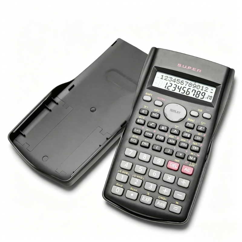 Scientific Calculator For Secondary School - Calculatrice scientifique portable à 2 lignes,