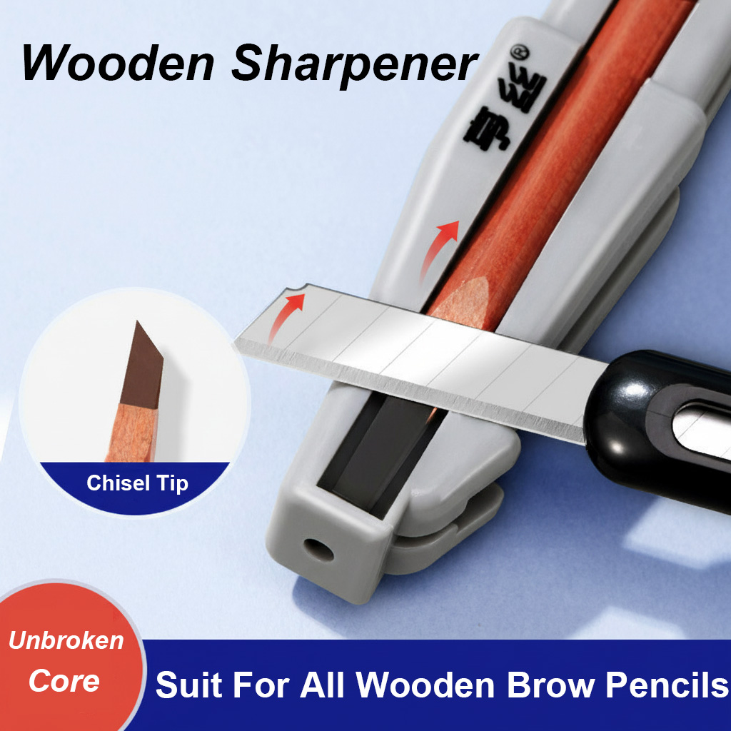 Stationery - Taille-crayon à sourcils en bois pour