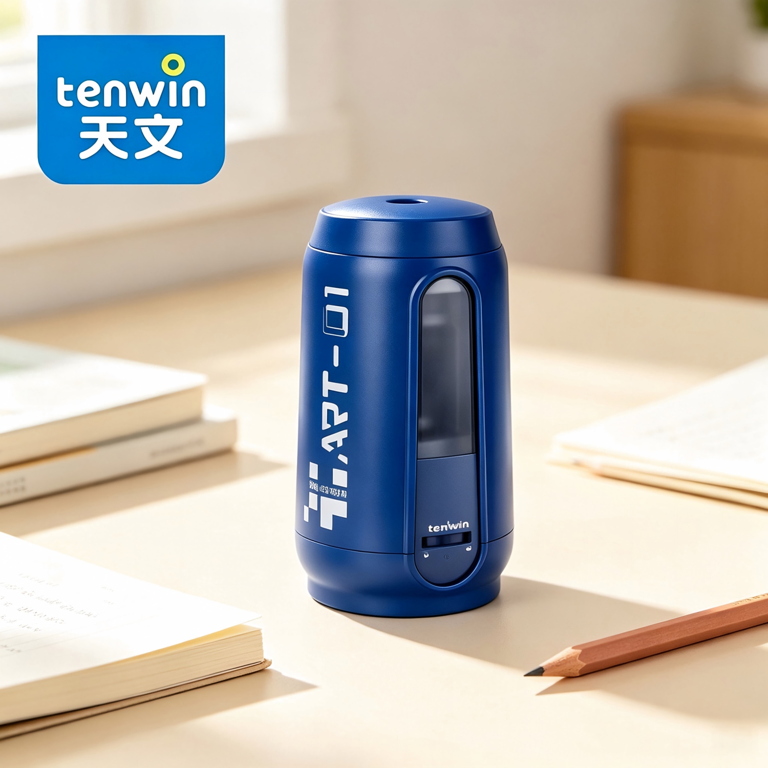 Electric Pencil Sharpener Usb - Taille-crayon électrique automatique rechargeable USB-C Tenwin,