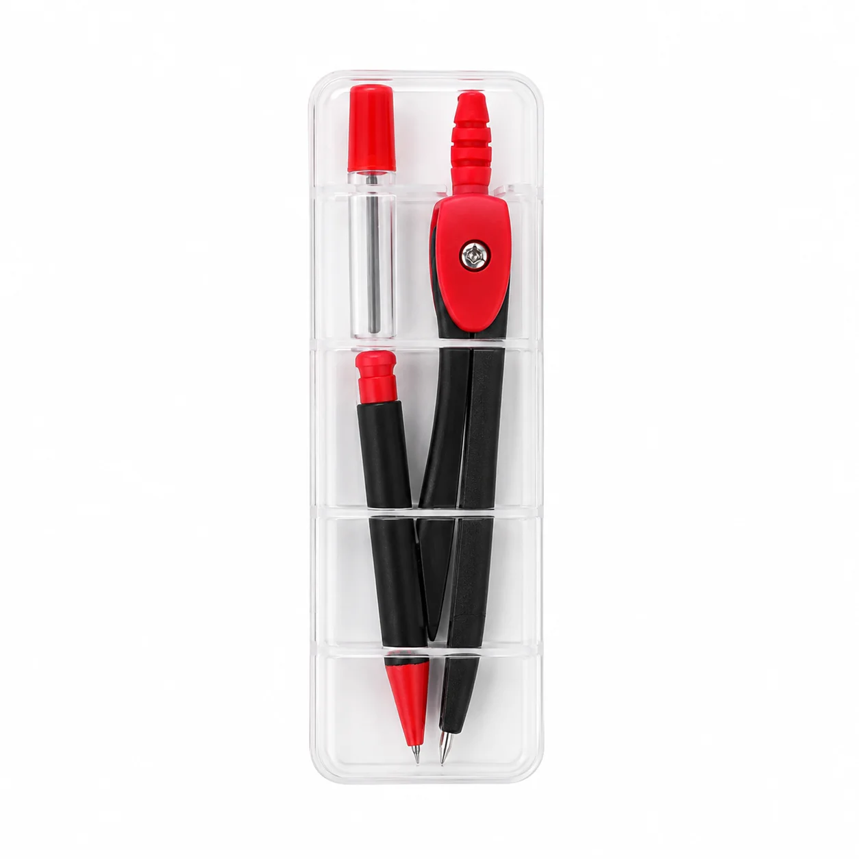 Math Geometry Set With Compass - Ensemble de compas en acier inoxydable,