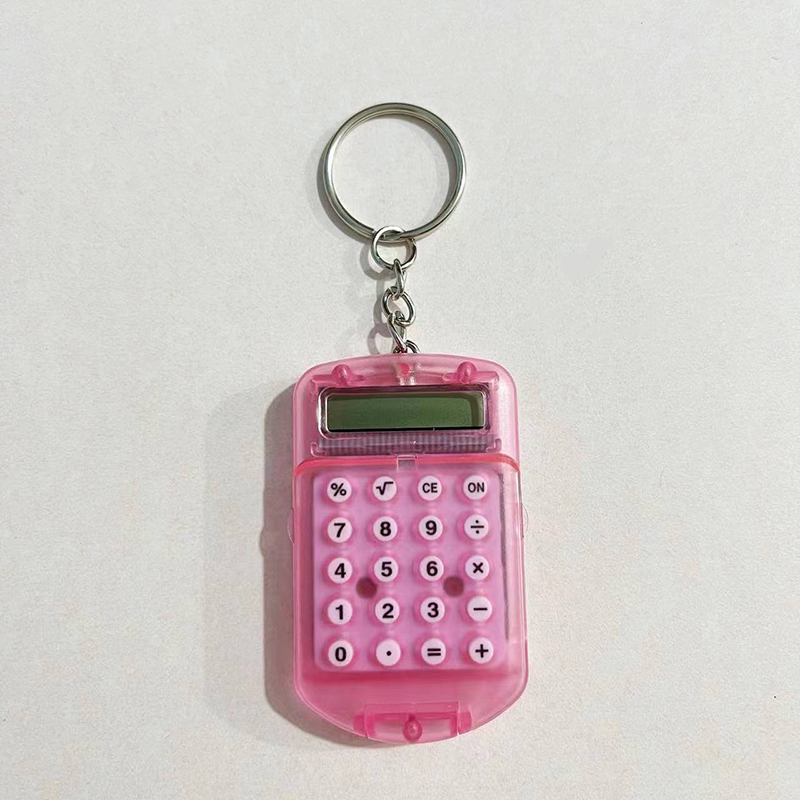 Scientific Calculator For Secondary School - Mini calculatrice transparente à couvercle rabattable,