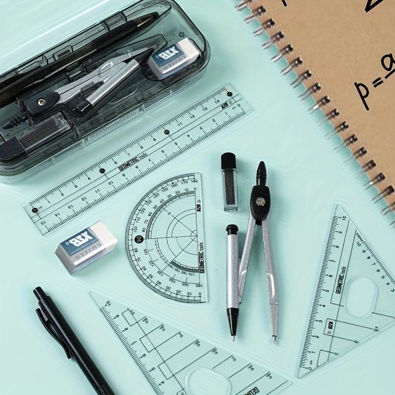 Ensemble boussole et règle, ki - Math Geometry Set With Compass avis et prix
