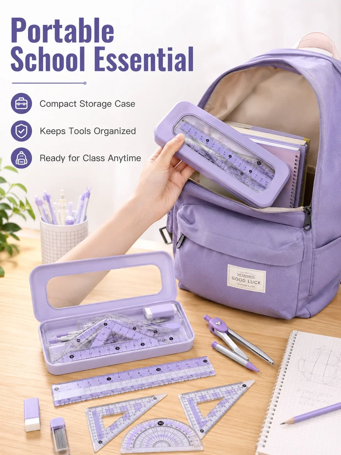 Ensemble de géométrie mathémat - Math Geometry Set With Compass avis et prix