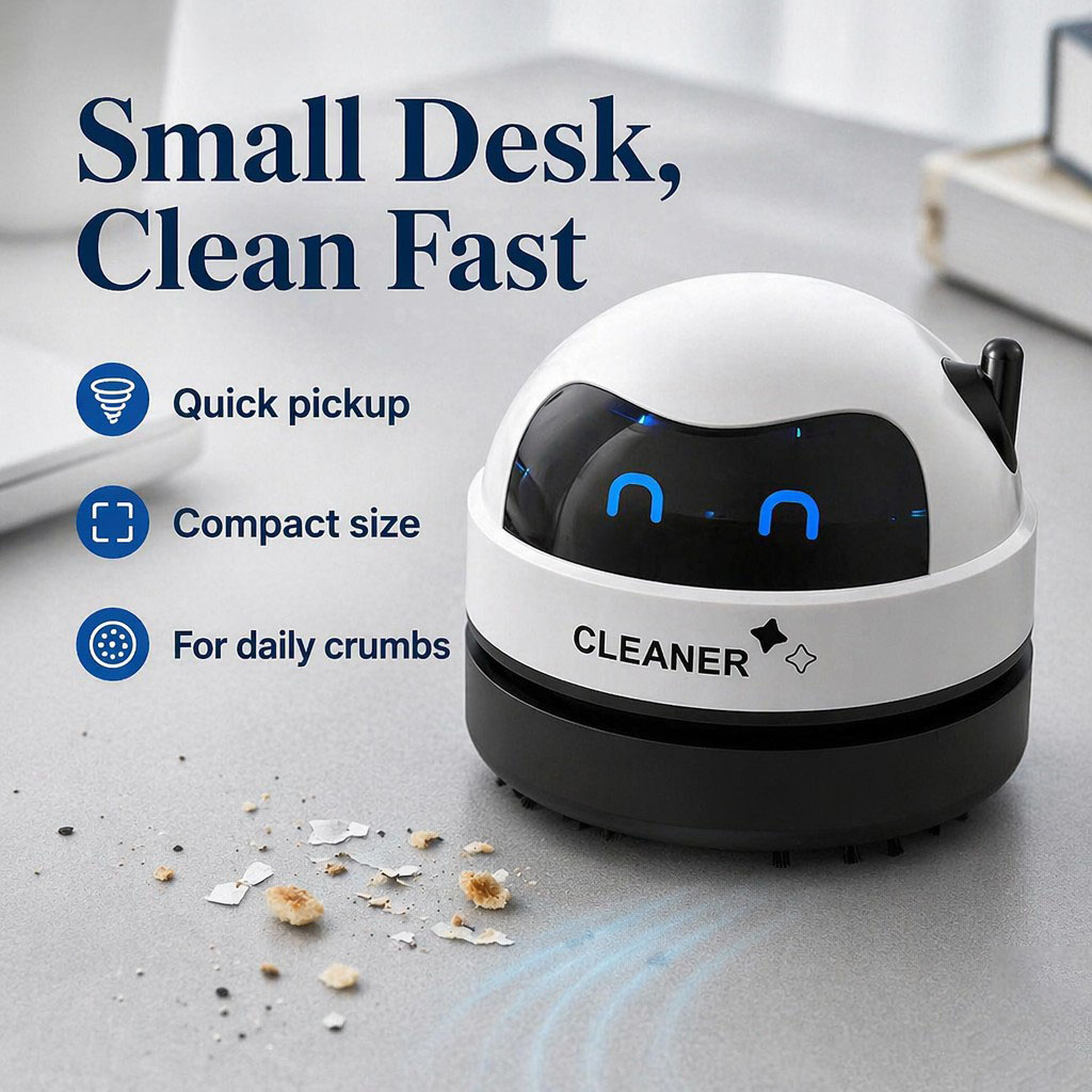 Mini aspirateur de bureau 360  - Mini Desktop Vacuum Cleaner For Eraser Dust avis et prix