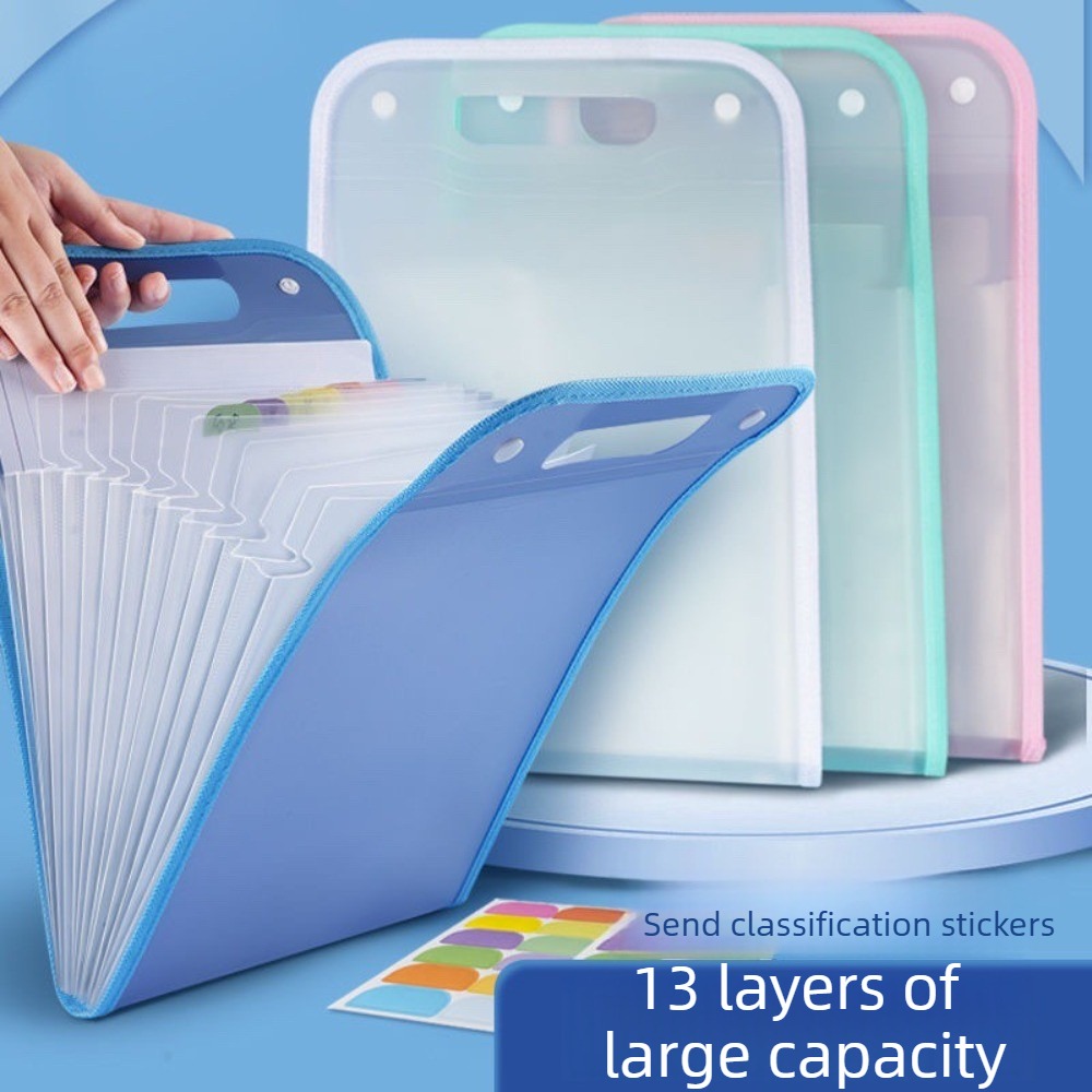 Porte-documents accordéon tran - Expandable Accordion File Folder 13 Pockets avis et prix