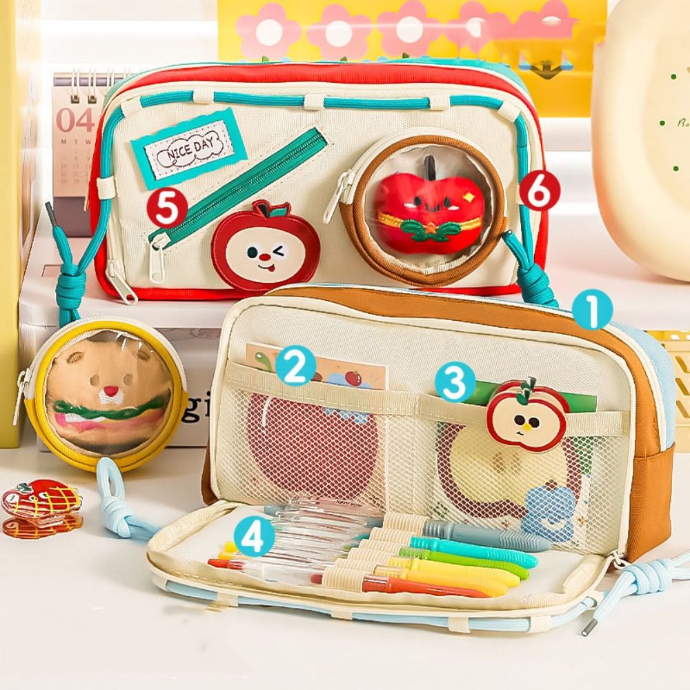 Trousse à crayons à Hamburger  - Aesthetic Large Pencil Case Pouch avis et prix