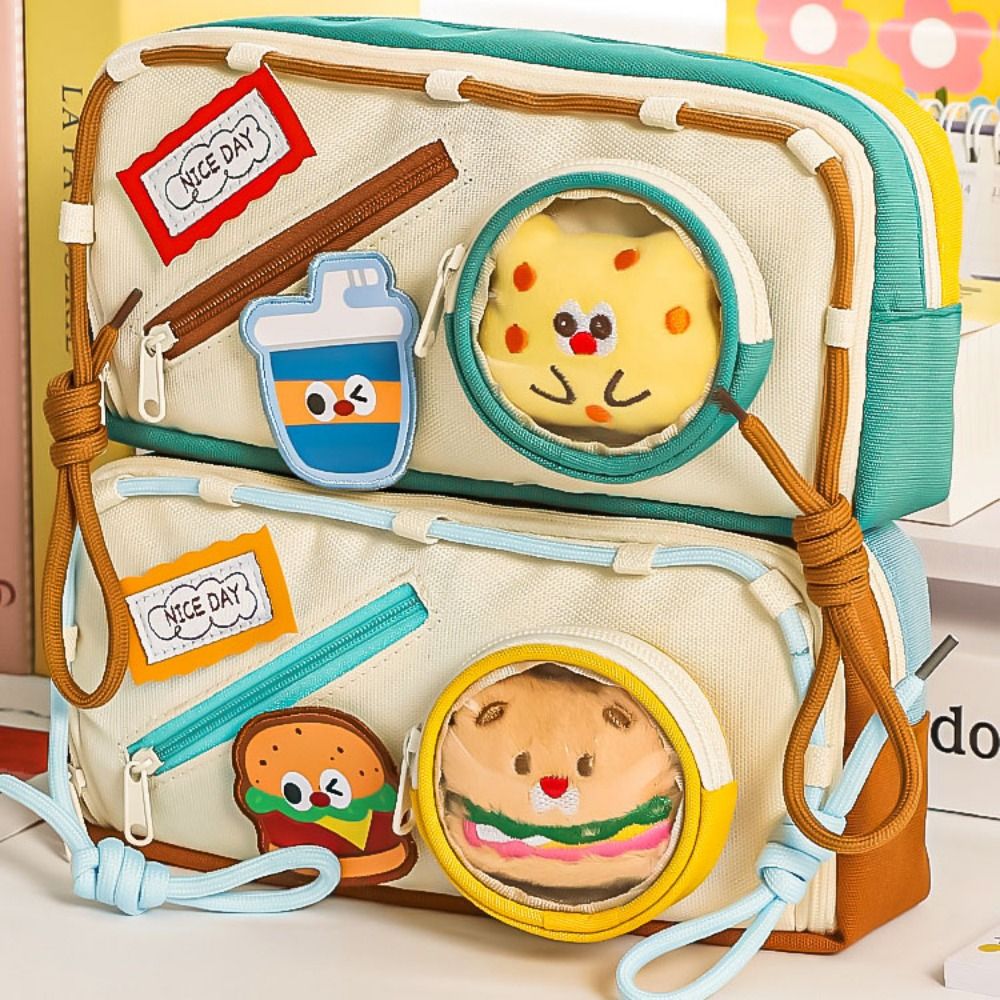 Trousse à crayons à Hamburger  - Aesthetic Large Pencil Case Pouch avis et prix