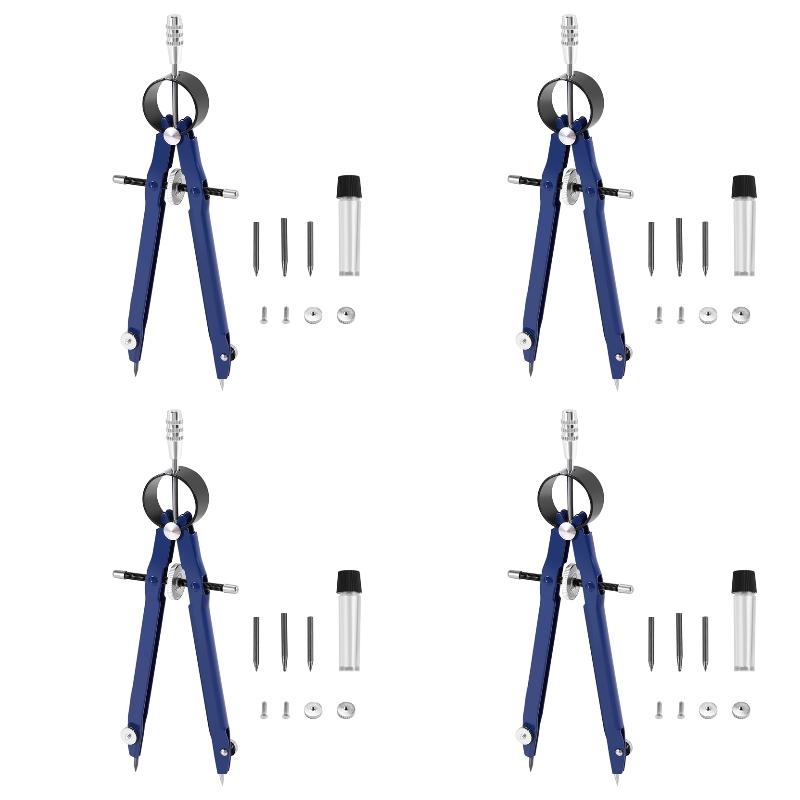 Lot de 4 compas professionnels - Math Geometry Set With Compass avis et prix