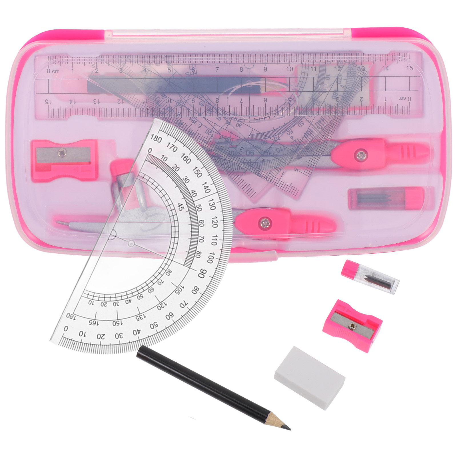 1 Ensemble de compas léger et  - Math Geometry Set With Compass avis et prix