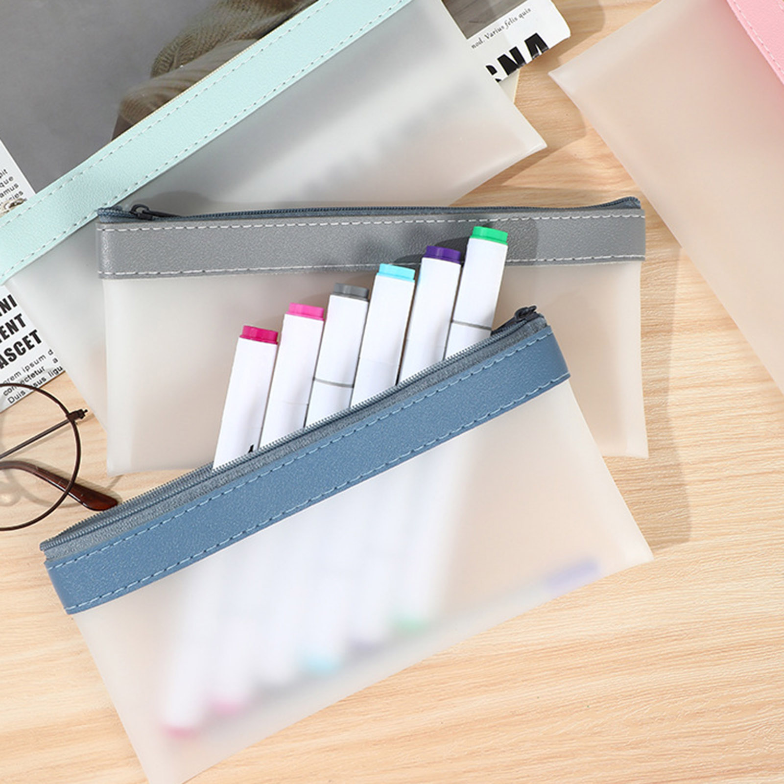 Trousse à Crayons Transparente - Aesthetic Large Pencil Case Pouch avis et prix