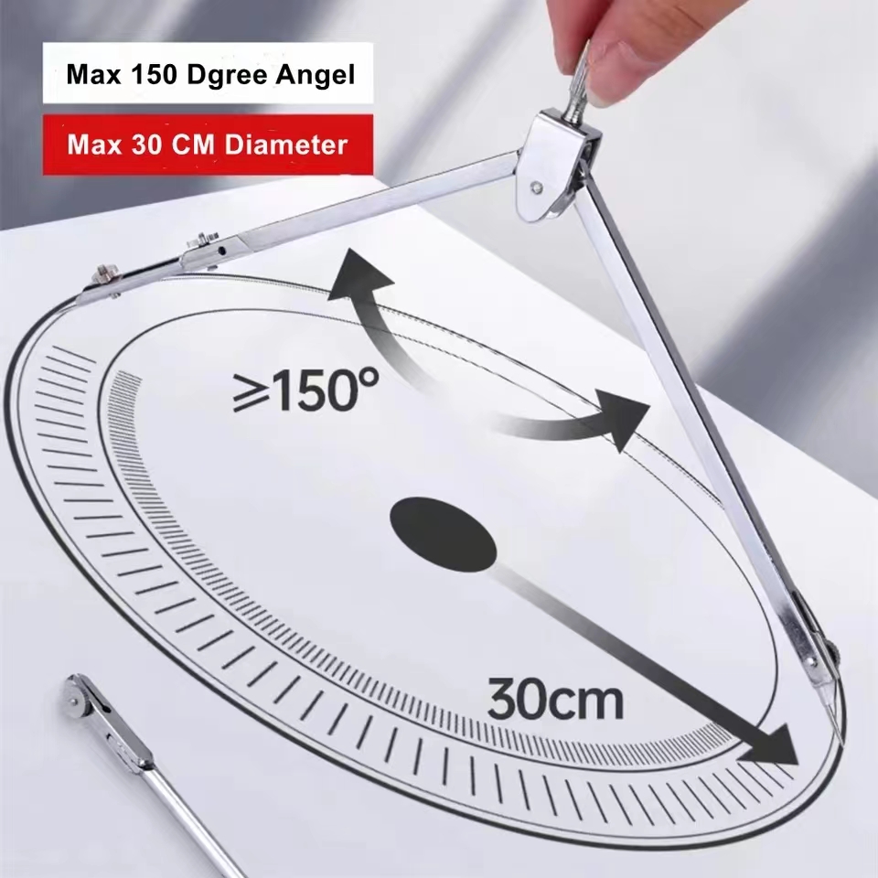 Ensemble de dessin en acier in - Math Geometry Set With Compass avis et prix