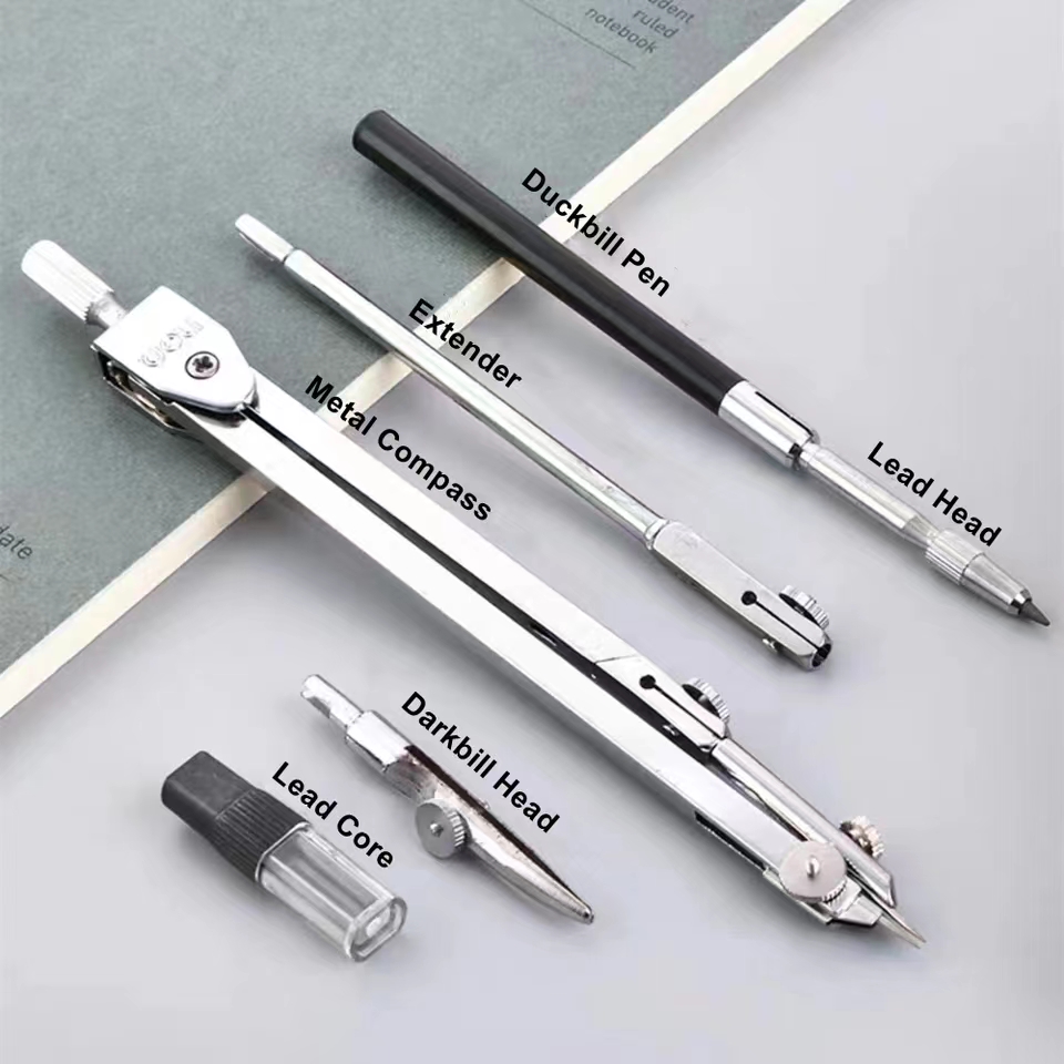 Ensemble de dessin en acier in - Math Geometry Set With Compass avis et prix
