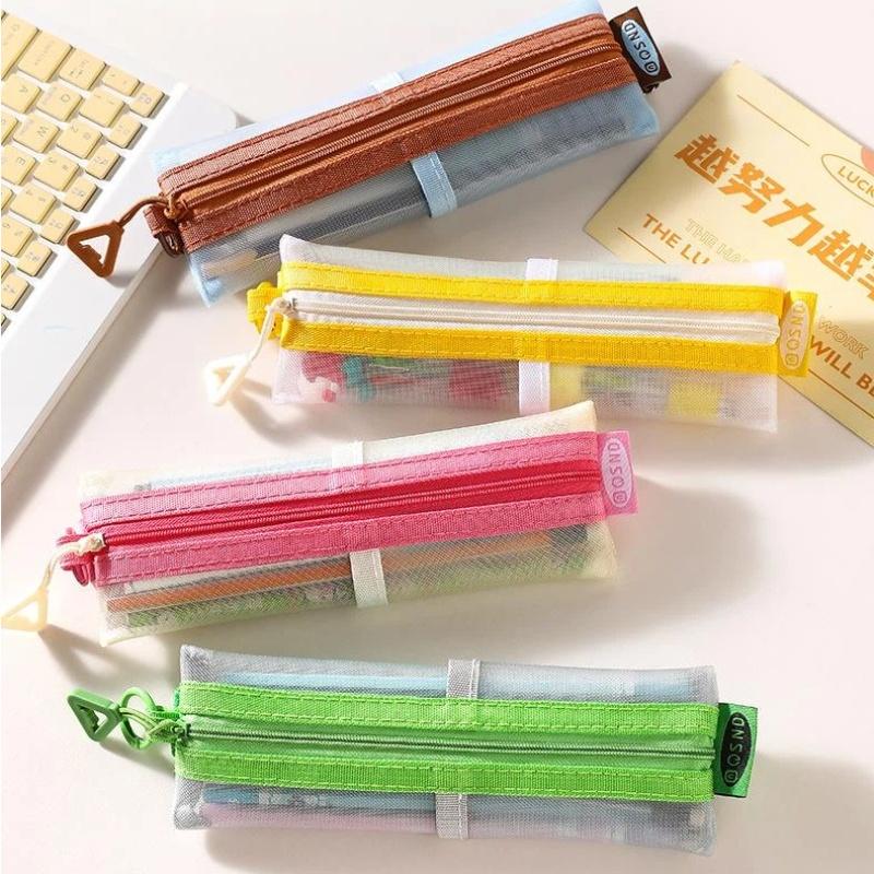 Pochette à crayons en maille t - Clear Mesh Pencil Pouch For Exam avis et prix