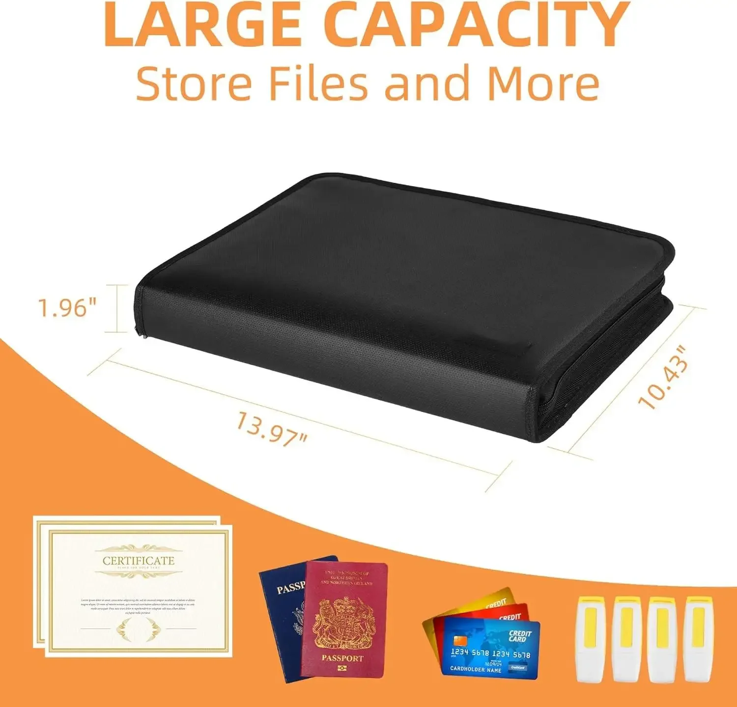 Dossier extensible ignifuge et - Expandable Accordion File Folder 13 Pockets avis et prix