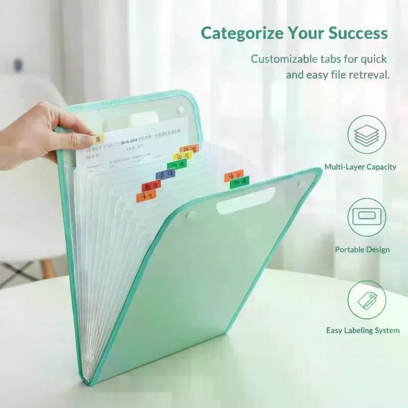 Porte-documents extensible à 1 - Expandable Accordion File Folder 13 Pockets avis et prix