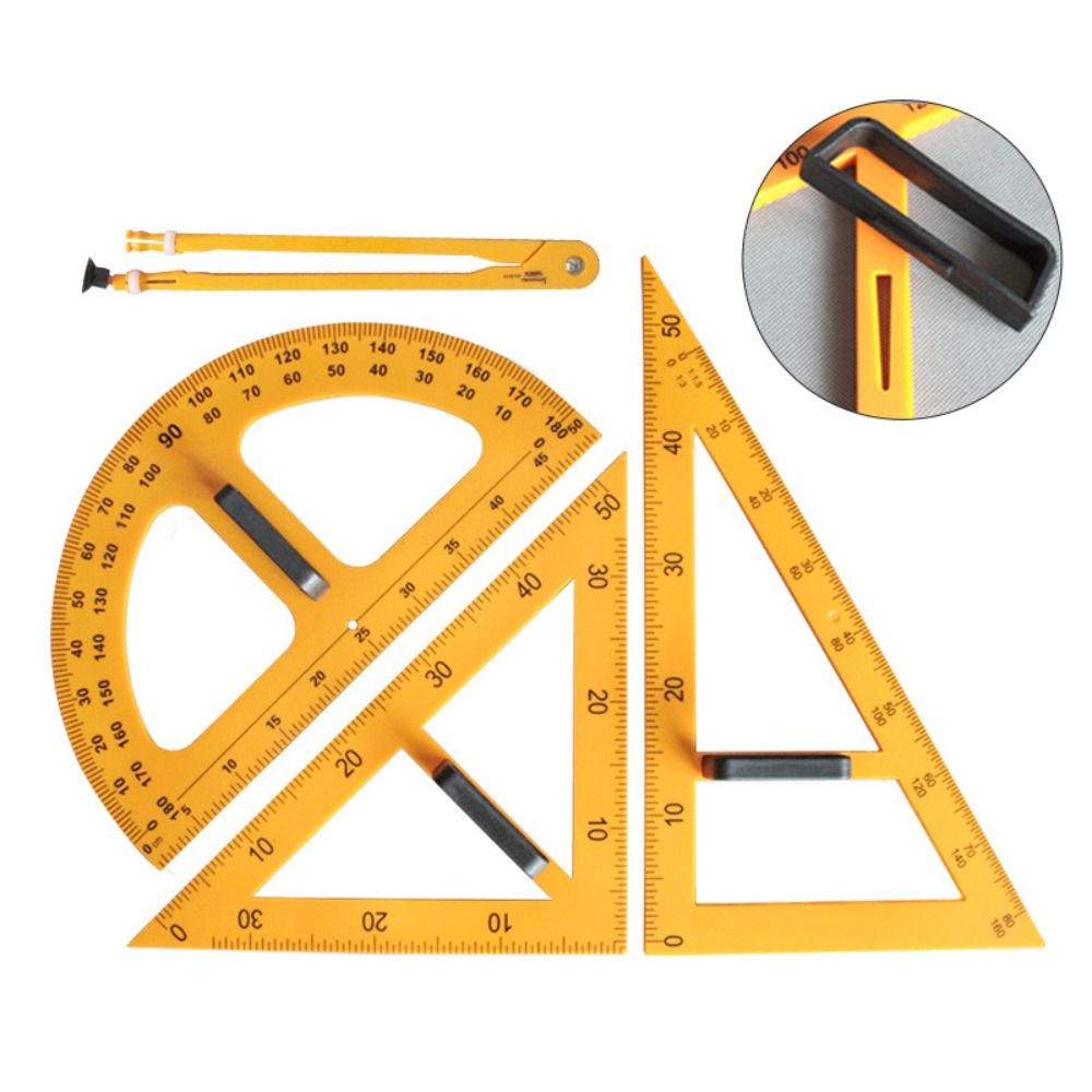 Règle triangulaire durable de  - Math Geometry Set With Compass avis et prix