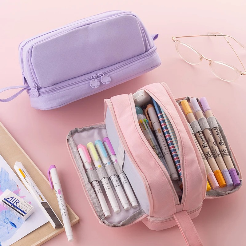 Trousse à crayons à grande cap - Aesthetic Large Pencil Case Pouch avis et prix